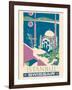 Istanbul, Turkey - Swissair - Ortaköy Mosque - Vintage Airline Travel Poster, 1951-Henri Ott-Framed Art Print