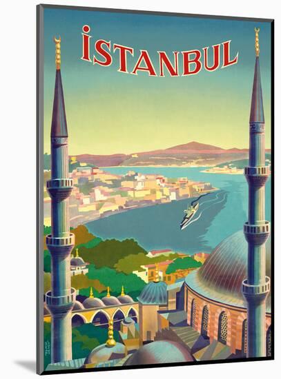 Istanbul, Turkey - Through the Minarets of a Mosque-Tar?k Uzmen-Mounted Art Print