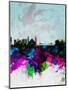Istanbul Watercolor Skyline-NaxArt-Mounted Art Print