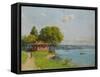 Istanbul-Ali Riza Hoca-Framed Stretched Canvas