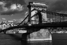Budapest Chain Bridge BW-Istv?n Nagy-Photographic Print