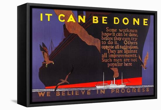 It Can Be Done-null-Framed Stretched Canvas