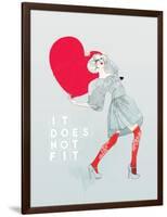 It Does Not Fit-Mydeadpony-Framed Art Print