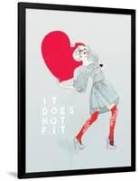 It Does Not Fit-Mydeadpony-Framed Art Print