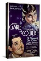 It Happened One Night, Clark Gable, Claudette Colbert, 1934-null-Stretched Canvas