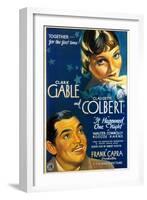 It Happened One Night, Directed by Frank Capra, 1934-null-Framed Giclee Print