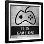 It is Game On-Denise Brown-Framed Art Print