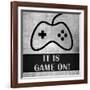 It is Game On-Denise Brown-Framed Art Print