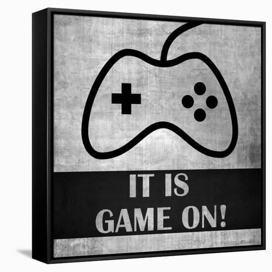 It is Game On-Denise Brown-Framed Stretched Canvas