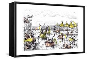 It Is Quite a Mistake to Suppose That Henley Regatta Was Not Anticipated in Earliest Times-Edward Tennyson Reed-Framed Stretched Canvas