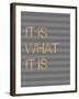 It Is What it Is Stripes-Miyo Amori-Framed Art Print