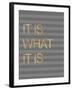 It Is What it Is Stripes-Miyo Amori-Framed Art Print