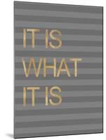 It Is What it Is Stripes-Miyo Amori-Mounted Art Print