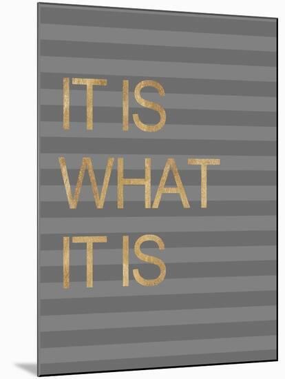 It Is What it Is Stripes-Miyo Amori-Mounted Art Print