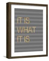 It Is What it Is Stripes-Miyo Amori-Framed Art Print