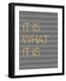 It Is What it Is Stripes-Miyo Amori-Framed Art Print