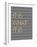 It Is What it Is Stripes-Miyo Amori-Framed Art Print