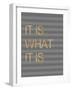 It Is What it Is Stripes-Miyo Amori-Framed Art Print