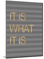 It Is What it Is Stripes-Miyo Amori-Mounted Art Print