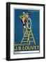 'It'Ll Climb Anything', Advertisement for the J.B. Louvet Bicycle-Michel, called Mich Liebeaux-Framed Giclee Print