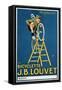 'It'Ll Climb Anything', Advertisement for the J.B. Louvet Bicycle-Michel, called Mich Liebeaux-Framed Stretched Canvas