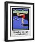 It Makes You Go...Drink Milk! Advertising Poster with Diver-null-Framed Giclee Print