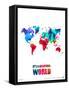 It's a Beautifull World Poster-NaxArt-Framed Stretched Canvas