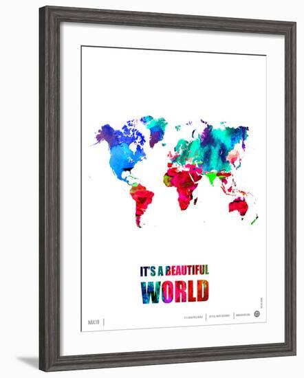 It's a Beautifull World Poster-NaxArt-Framed Art Print