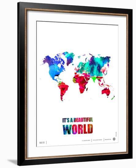 It's a Beautifull World Poster-NaxArt-Framed Art Print