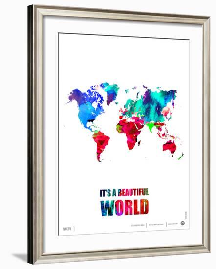 It's a Beautifull World Poster-NaxArt-Framed Art Print