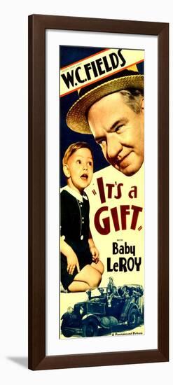 IT'S A GIFT, from left Baby LeRoy, W.C. Fields, 1934.-null-Framed Art Print