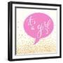 It's A Girl-Evangeline Taylor-Framed Art Print