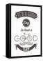 It'S A Good Day To Have A Good Day - Typographical Illustration Bicycle Poster-Melindula-Framed Stretched Canvas