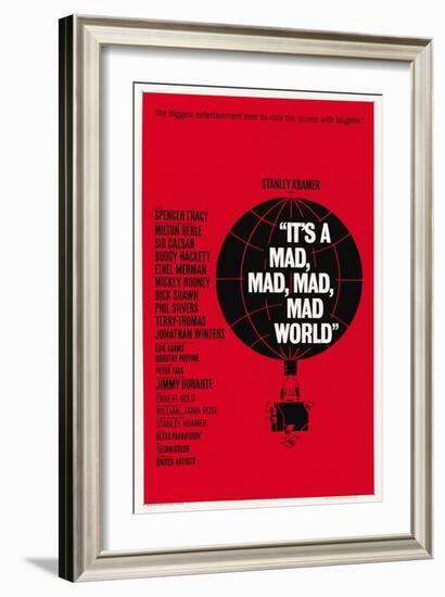 "It's a Mad, Mad, Mad, Mad World" 1963, Directed by Stanley Kramer-null-Framed Giclee Print