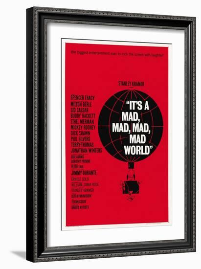 "It's a Mad, Mad, Mad, Mad World" 1963, Directed by Stanley Kramer-null-Framed Giclee Print