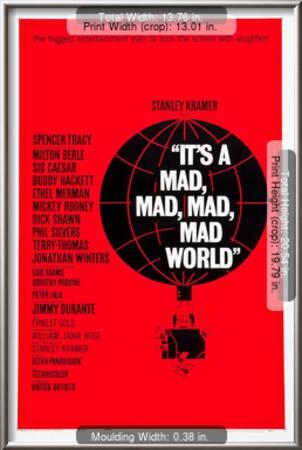 It S A Mad Mad Mad Mad World Poster Art 1963 Prints Allposters Com