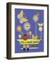 It's a Small World Flag-Mindy Howard-Framed Giclee Print