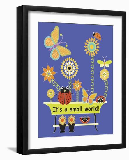 It's a Small World Flag-Mindy Howard-Framed Giclee Print