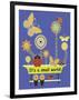 It's a Small World Flag-Mindy Howard-Framed Giclee Print