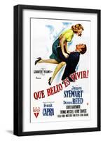 It's a Wonderful Life, (AKA Que Bello Es Vivir!), Spanish Poster Art, 1946-null-Framed Art Print