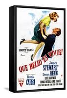 It's a Wonderful Life, (AKA Que Bello Es Vivir!), Spanish Poster Art, 1946-null-Framed Stretched Canvas