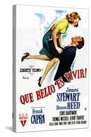 It's a Wonderful Life, (AKA Que Bello Es Vivir!), Spanish Poster Art, 1946-null-Stretched Canvas