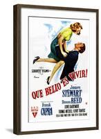 It's a Wonderful Life, (AKA Que Bello Es Vivir!), Spanish Poster Art, 1946-null-Framed Art Print