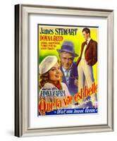 It's a Wonderful Life, (AKA Que La Vie Est Belle), on Belgian Poster Art, 1946-null-Framed Art Print