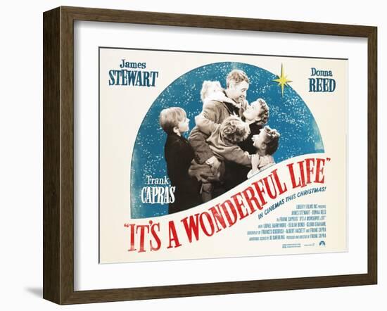 It's a Wonderful Life, British 2007 Re-Release Posters, 1946-null-Framed Art Print