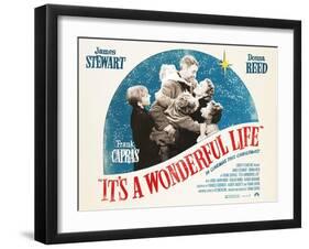 It's a Wonderful Life, British 2007 Re-Release Posters, 1946-null-Framed Art Print