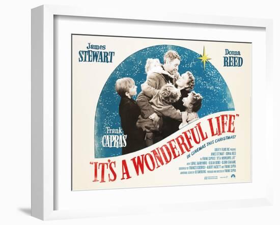 It's a Wonderful Life, British 2007 Re-Release Posters, 1946-null-Framed Art Print