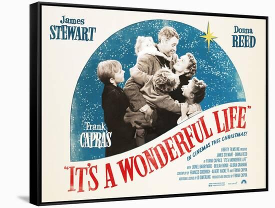 It's a Wonderful Life, British 2007 Re-Release Posters, 1946-null-Framed Stretched Canvas