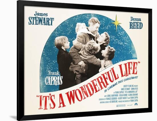 It's a Wonderful Life, British 2007 Re-Release Posters, 1946-null-Framed Art Print