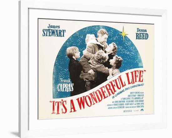 It's a Wonderful Life, British 2007 Re-Release Posters, 1946-null-Framed Art Print